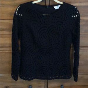 Boden lace long sleeve top